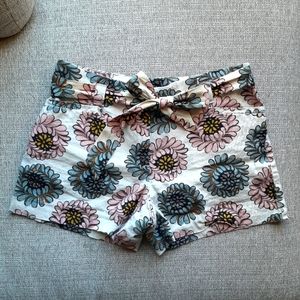 Loft Linen Tie Waist Shorts